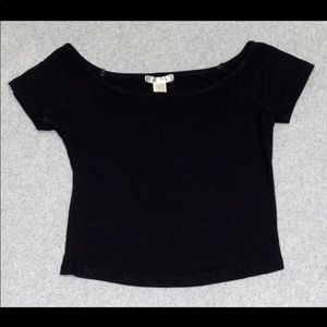 Black Off The Shoulder Top